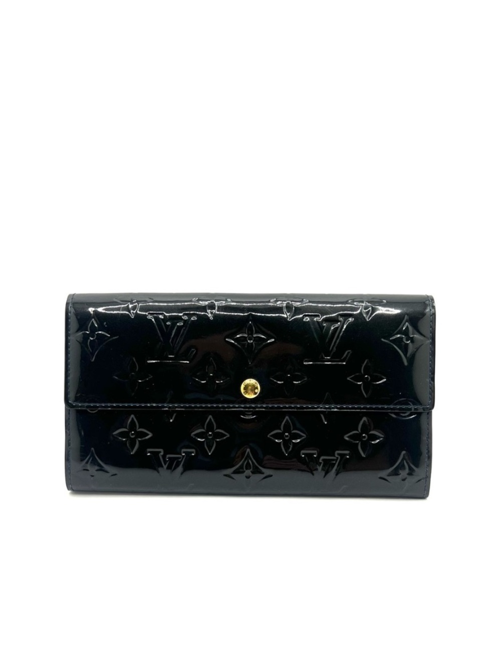 Authentic LV LOUIS VUITTON Monogram Vernis Portefeuille Sarah Long Wallet